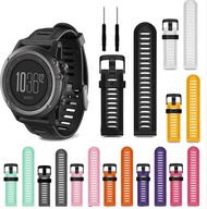 Hot Soft Silicone Strap Replacement Watch Band Strap With Tools For Garmin Fenix 3HRTitanium