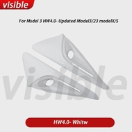 Real Carbon Fiber for Tesla Model 3 Y S X 3+ HW3.0 HW4.0 Dry Carbon Side Camera Panel Stickers Prote