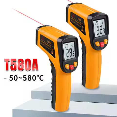 NJTY T380 T580A High Precision Infrared Thermometer, Water Thermometer, Baking and Kitchen Industria