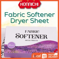 KONNICHI Dryer Laundry Sheet Fabric Softener Sheet Wrinkle Static Remover