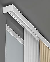 Decorative 3-in-1 Curtain Pelmet Track, Custom Size Window Cornice Curtain Box Valance, Heavy Duty C