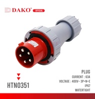 พาวเวอร์ปลั๊กตัวผู้กันน้ำ 400V 3P+N+E IP67 63A และ 125A DAKO HTN-0351