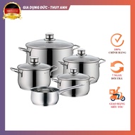 Wmf DIADEM PLUS 5 pot set Piece includes 4 pots and 1 pot