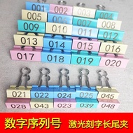 1-100 Numbered Clips Number Tags   数字夹 编号码牌 E8