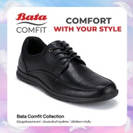 Bata บาจา Comfit รองเท้าคัทชู ทางการ เพื่อสุขภาพ เรียบหรู รองรับน้ำหนักเท้า สำหรับผู้ชาย รุ่น CVETAN สีดำ รหัส 8216776