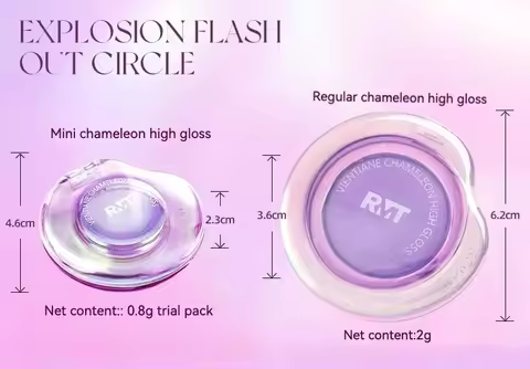 RMT Romantic Beauty Vientiane Chameleon Highlight Blush Repair 3-in-1 Brightens Face