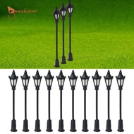 gamchiano Pack of 10 Mini Street Posts, Light Model, Scale 1:150, Railway Train Lamp Post