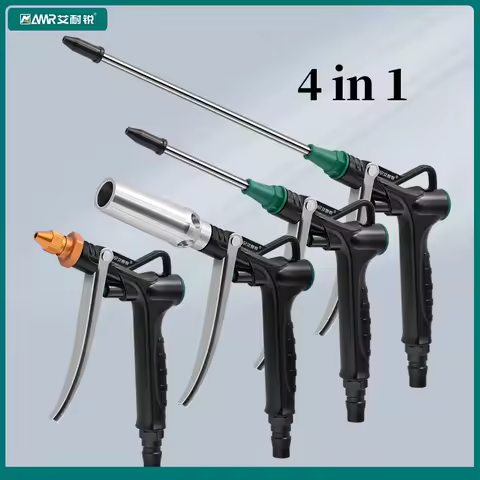 Pneumatic Air Blow Gun High Pressure Dust Aluminum Alloy Pistol Duster Air Gun Cleaner with Adjustab