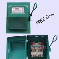 Fuse Box ONLY 30amp Safety Switch 2 Pole Electrical Green, FUSE NOT included free screw