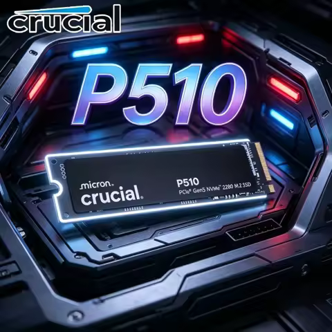 Premium Crucial P510 M.2 2280 PCIe5 NVMe SSD 1TB/2TB 3D NAND Gaming Storage Drive Laptop & Desktop P