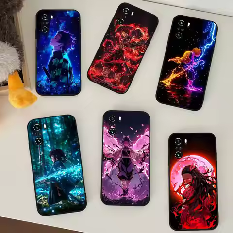Cool H-demon Slayer Kimetsu No YaibaS Phone Case For Slim Black Xiaomi 11 12 Redmi Note 11 5G 8T 9A 