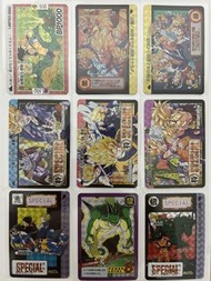龍珠 特別 本彈 激鬥 Fans Cards Dragonball Special Premium Battle Carddass 閃卡 咭 9張不散賣