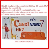 Canxi Nano 7+ MK7 bổ sung Calci D3 Mk7 hỗ trợ phát triển chiều cao xương răng chắc khỏe cho trẻ tuổi