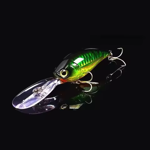 Deep Diver Crankbait Floating Wobbler Fishing Lure Topwater Big Bait Diving Trolling Wobbler Megabas