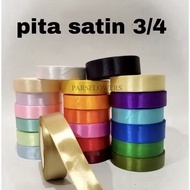 PARSFLOWERS 3.4 INCH Satin Ribbon 2 cm Wide Satin Ribbon/ 20yard/ 3.4 INCH = 2 CM Satin Ribbon Whole