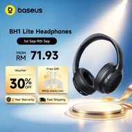【New Arrivals】Baseus Bass BH1 Lite Wireless Headphones Bluetooth 6.0 Smart APP Control Super Bass 40