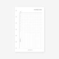 Mini Happy Planner Monthly Tracker Planner Insert Agenda Refill for 7-Discs Notebook 4.6 x 7
