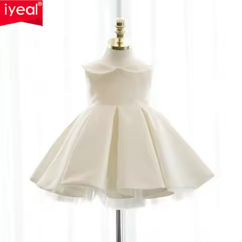 IYEAL Baby Girl's First Year Birthday Dress Flower Girl Princess Dress Girl's Little Girl's Birthday