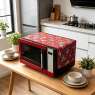 30cm×90cm Cotton Linen Microwave Oven Dust Proof Cover Microwave Dust Cover Home Decoration Applianc