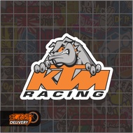 KTM Racing V2 Sticker Size 7 x 5 Cm
