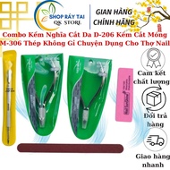 Combo Nghia Cutting Nippers D-206 Nail Nippers M-306 Stainless Steel Used for Nail Technicians