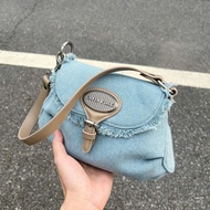 unique Design Female Bag, Denim Bag, Retro Shoulder Bag, Chinese Antique Female Bag, Ladies One-Shou