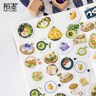 7. 46 PCS YUMMY FOODS STICKER FLAKES (B3)