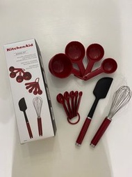 KitchenAid 烘焙套裝 (刮刀x1/打蛋器x1/量杯量匙x9) 聖誕禮物
