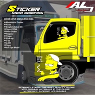 NEW Simpson Truck Car Window Sticker Cool Casual Carcutting stiker 2pecs