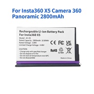 For Insta360 X5 Camera 360 Panoramic JH-X5 2800mAh Rechargeable Li-ion Battery