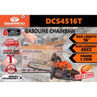 🔥READY STOCK🔥 DAEWOO DCS4516T (16") 2 STROKE GASOLINE CHAINSAW (45CC) WITH ACCESORIES