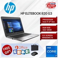 HP Elitebook 820 G3 i7 6th Gen 8GB RAM 128GB SSD 12.5 Inch Screen Murah Cheap Low Price Laptop