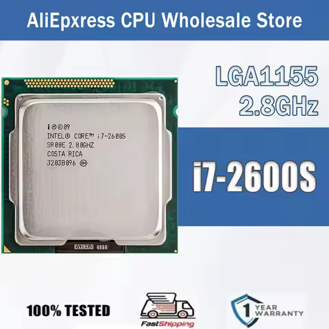 Intel Core I7-2600S 2.8GHz 4 Cores 8 Threads 65W I7 2600S Computer CPU Processor Server LGA1155