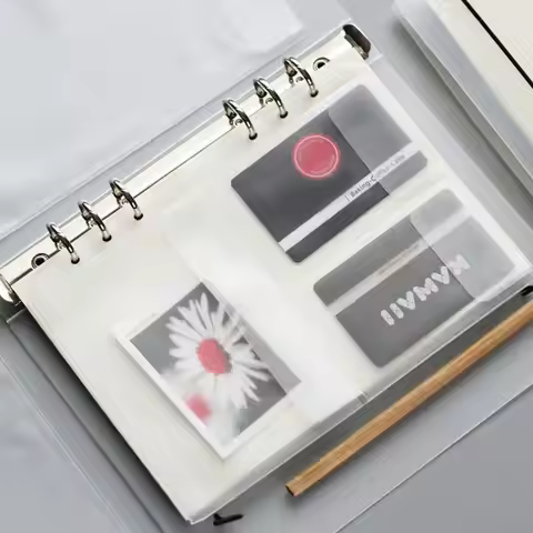 20Pcs A5 6 Ring Binder Pockets 3 Types Envelope,Zipper Closurek Bill Pouch For Filofax Organizer Cli