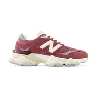 New Balance 9060 Men's Shoes Wine Red Suede Sports Retro Time Daddy Casual U9060VNA