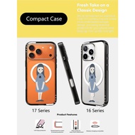 CASECASE X LULU by L Y Compact Clear Hard Case For Apple IPhone 17 Pro Max 17Air 16 Pro Max 15 Pro M