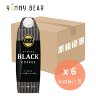 伊藤園 - TULLY’S COFFEE 黑咖啡 1000ml x 6 (原箱)(平行進口-EXP：2025/08/01)