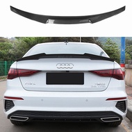 For Audi A3 S3 8Y Sedan Spoiler 2021 2022 Real Carbon Fiber Rear Trunk Wing M4 Style Accessories Bod