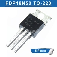 5pcs FDP18N50 TO-220 18A/500V N-channel MOSFET Transistor new original
