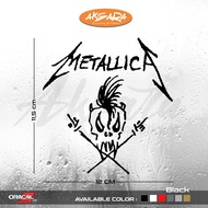 Metallica Skull Logo Cutting Sticker | Metallica Skull Cutting Sticker