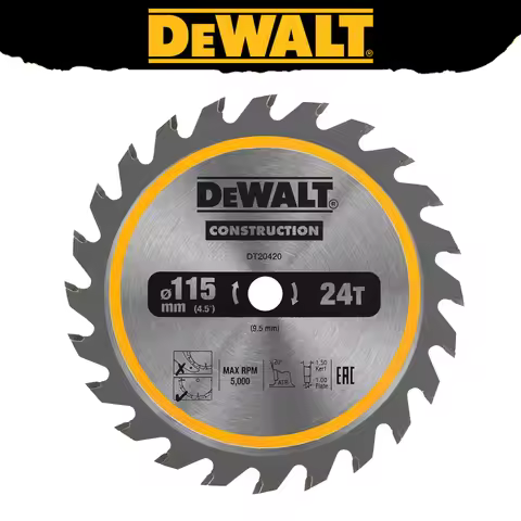 DEWALT DT20420 Circ Saw Blade Cordless Framing 115x9.5mm 24T Tough Durable Tools Accessories