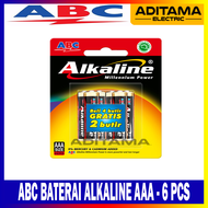 BATERAI ABC ALKALINE AAA/A3- 6Pcs BATTERY ABC ALKALINE AAA - 6Pcs