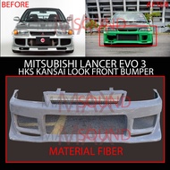 MITSUBISHI LANCER EVOLUTION 3 CE9A EVO 3 E3 EVO3 WIRA C99 GSR CD5A MMC HKS KANSAI LOOK FRONT BUMPER 