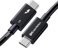 Cable Matters [Intel Certified] 80Gbps Thunderbolt 5 Cable with up to 120Gbps Bandwidth Boost and 24