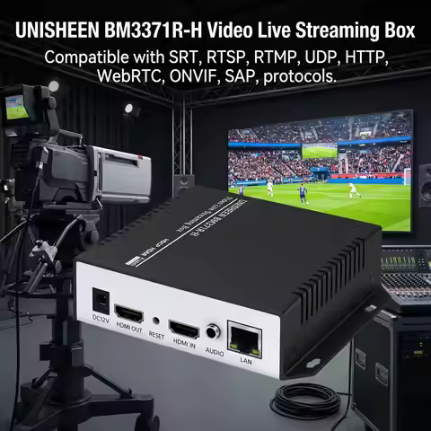 UNISHEEN BM3371R-H Recorder H265 H264 Live Stream IPTV Transmitter ONVIF RTSP SRT RTMP WebRTC HDMI t