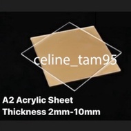 A2 Acrylic sheet clear - 1pc