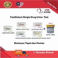 【FREE URINE BOTTLE】FASTDETECT SINGLE URINE DRUG TEST STRIP MOP/THC/MET/AMP/KET