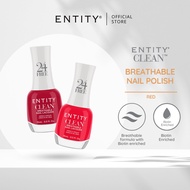 Entity Clean Breathable Nail Lacquer - Red (15ml)