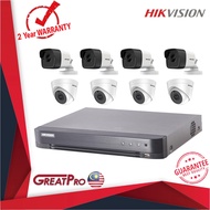 HIKVISION DS7208HUHI-M2 CCTV 8 CHANNEL FULL HD 5MP H.265 DVR AND 8 5MP INDOOR & OUTDOOR IR CAMERA PA