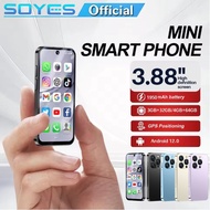 SOYES XS19 Pro 4G LTE Mini Smartphone 3.88" Android 12 4GB+64GB Face ID OTG Type-C With Free Case & 